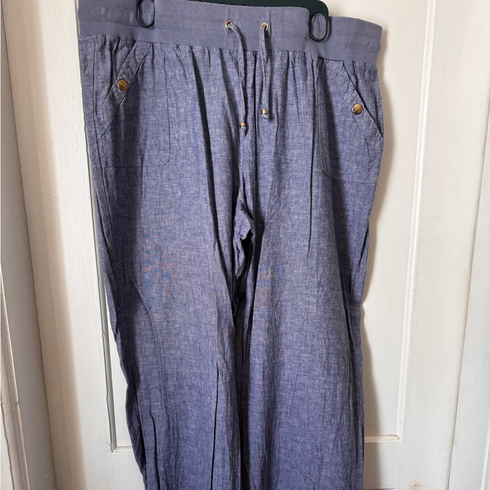 Guess Wide-Leg Linen Pants | XL | Nearly New | 9/10 Condition | Foe Jean